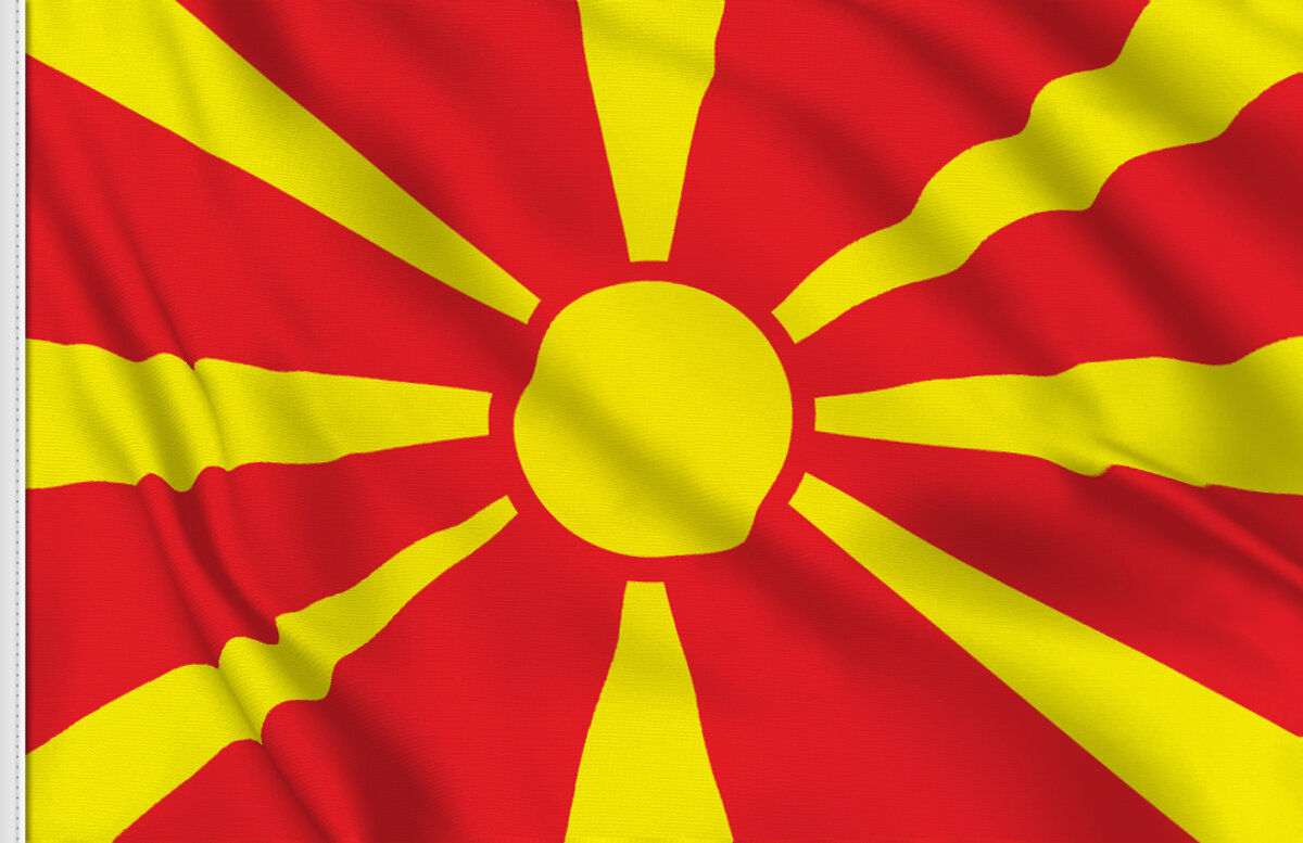 Drapeau Macédoine du Nord - vente en ligne | Flagsonline.fr