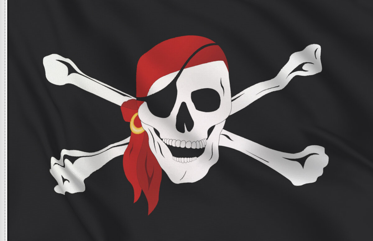Drapeau Pirate avec bandana - vente en ligne