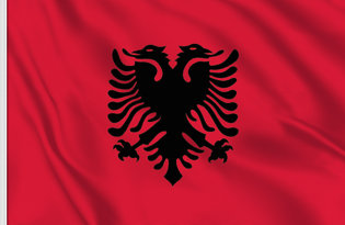Drapeau de table Albanie