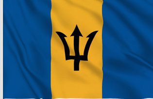 Drapeau de table Barbade