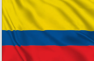 Drapeau de table Colombia