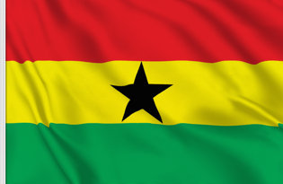 Drapeau de table Ghana