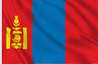 Drapeau de table Mongolie