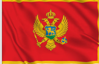 Drapeau de table Montenegro