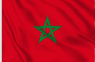 Drapeau de table Maroc