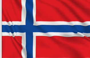 Drapeau de table Norvege