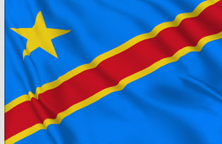 Drapeau de table Republique democratique du Congo