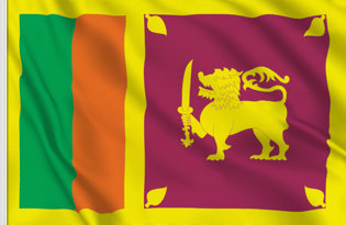 Drapeau de table Sri Lanka
