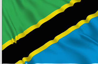 Drapeau de table Tanzanie