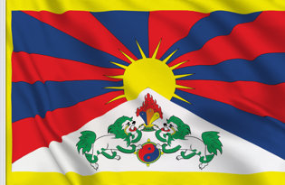 Drapeau de table Tibet