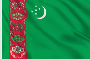 Drapeau de table Turkmenistan