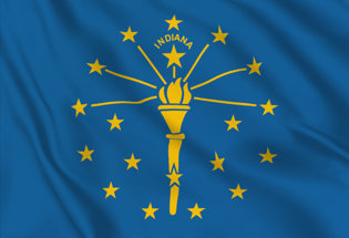 Drapeau Indiana