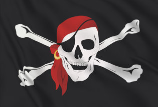 Drapeau Pirate avec bandana