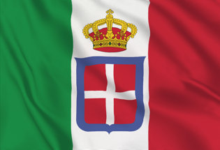 Drapeau Royaume d'Italie (Marine militaire) (1861-1946)