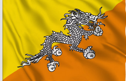 bhoutan drapeau