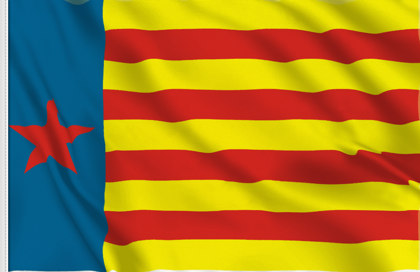 Drapeau Estrelada Valenciana Roja