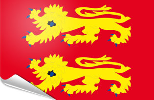 Drapeau adhésif Normandie