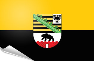 Drapeau adhésif Saxe-Anhalt