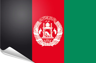 Drapeau adhésif Afghanistan