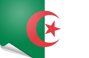 Drapeau adhésif Algerie