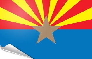 Drapeau adhésif Arizona