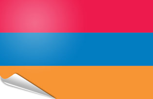 Drapeau adhésif Armenie