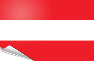 Drapeau adhésif Autriche