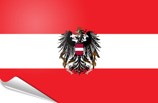 Drapeau adhésif Autriche etat