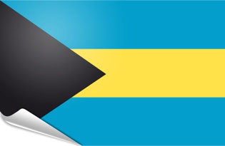 Drapeau adhésif Bahamas