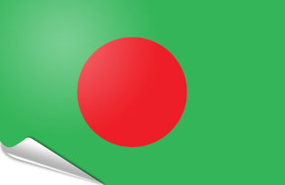 Drapeau adhésif Bangladesh