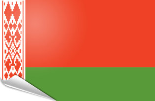 Drapeau adhésif Bielorussie