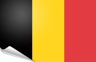 Drapeau adhésif Belgique