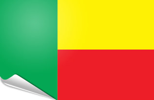 Drapeau adhésif Benin