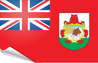 Drapeau adhésif Bermudes