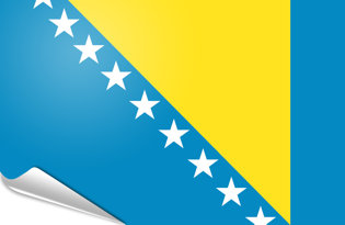 Drapeau adhésif Bosnie
