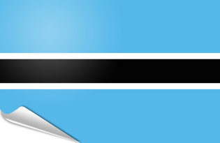 Drapeau adhésif Botswana