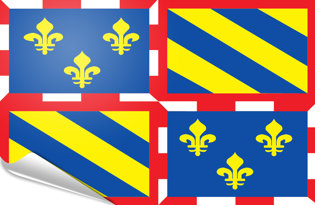 Drapeau adhésif Bourgogne