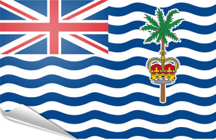 Drapeau adhésif Ocean Indien Britannique