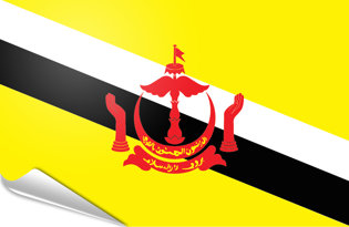 Drapeau adhésif Brunei