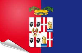 Drapeau adhésif Province de Cagliari