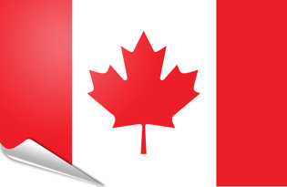 Drapeau adhésif Canada