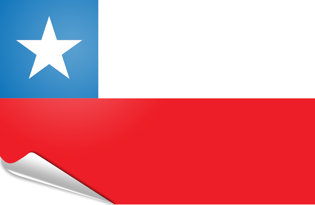 Drapeau adhésif Chili