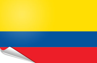 Drapeau adhésif Colombia