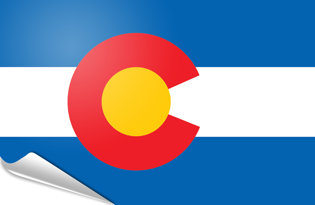 Drapeau adhésif Colorado