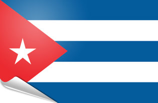 Drapeau adhésif Cuba
