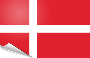 Drapeau adhésif Danemark