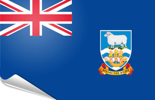 Drapeau adhésif Iles Falkland
