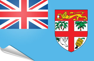 Drapeau adhésif Fidji