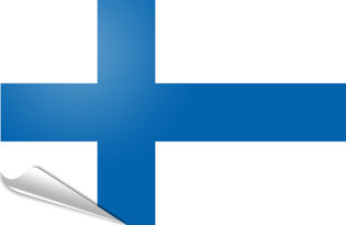 Drapeau adhésif Finlande