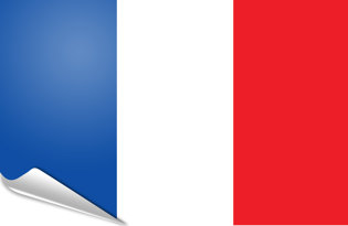 Drapeau adhésif France